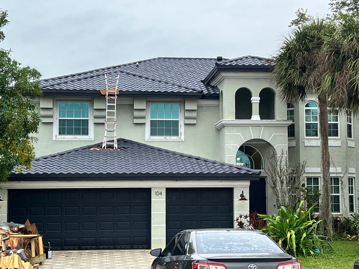 METAL TILE ESTATE ROOF after completion